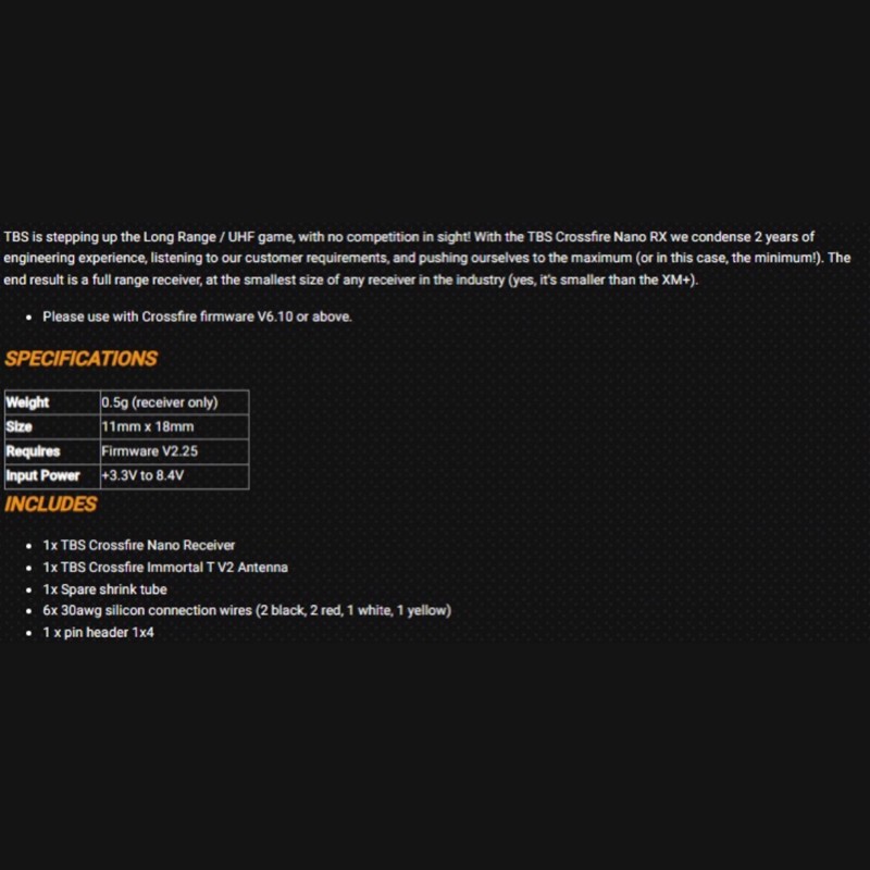 A49K-TBS For LONG RANGE R C TR - Tbs Fpv Crossfire review and price